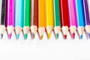 A set of colored pencils colorful background A set of colored pencils colorful background