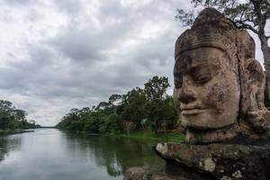 Buddha Kopf in Angkor Thom, Kambodscha Buddha Kopf in Angkor Thom, Kambodscha