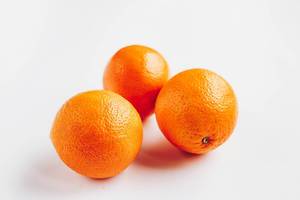 Group of three oranges on white background Group of three oranges on white background