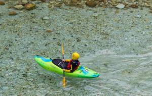 Kayaking on river Kayaking on river