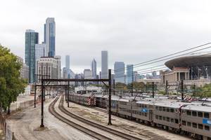 Museum Campus Train Station in Chicago Museum Campus Train Station in Chicago