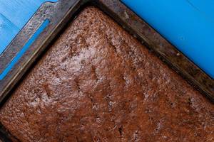 Whole Chocolate Cake in baking tray Whole Chocolate Cake in baking tray